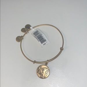 NWT Alex and Ani Because I love You Gold Bracelet
